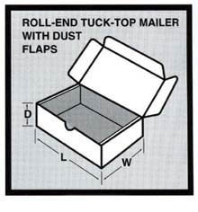 Roll-End-Tuck-Top Mailer w/Dust Flaps